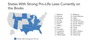 States with Strong Pro-Life Laws-Charlotte Lozier source